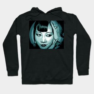 Anna May Wong cyan Hoodie